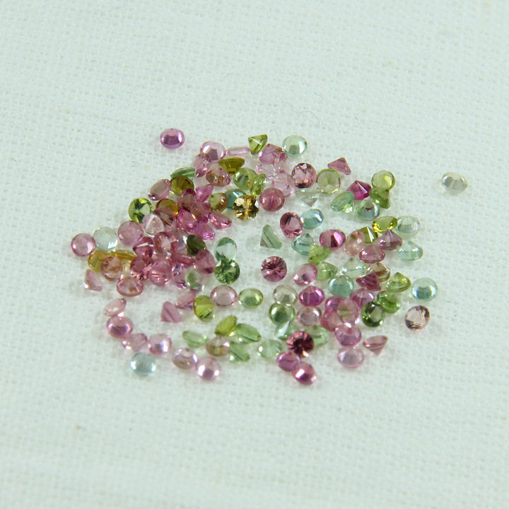 Tourmaline 2 mm round Normal Cut wholesale lot