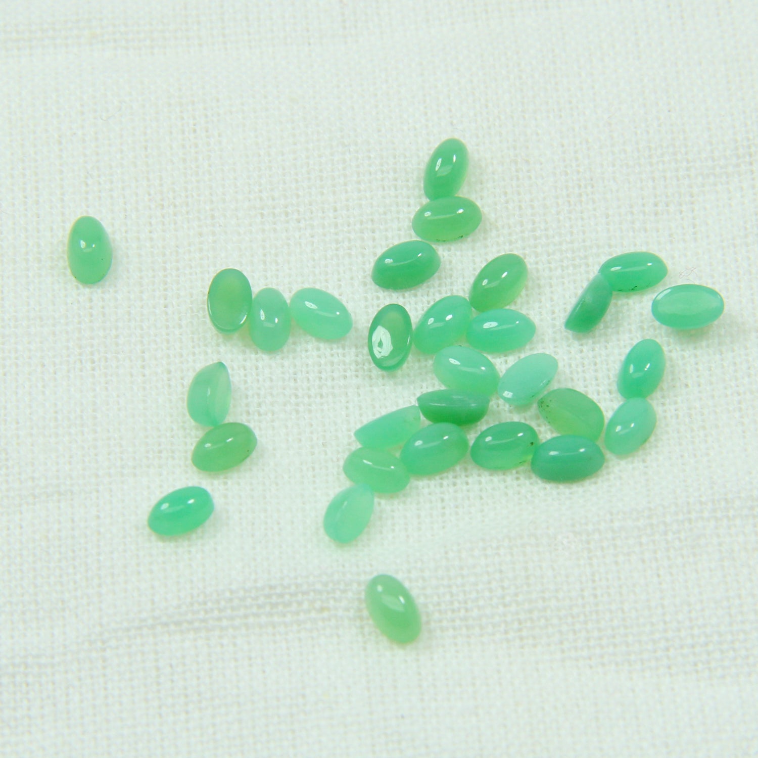 Chrysoprase Oval Cabochon Made on Order