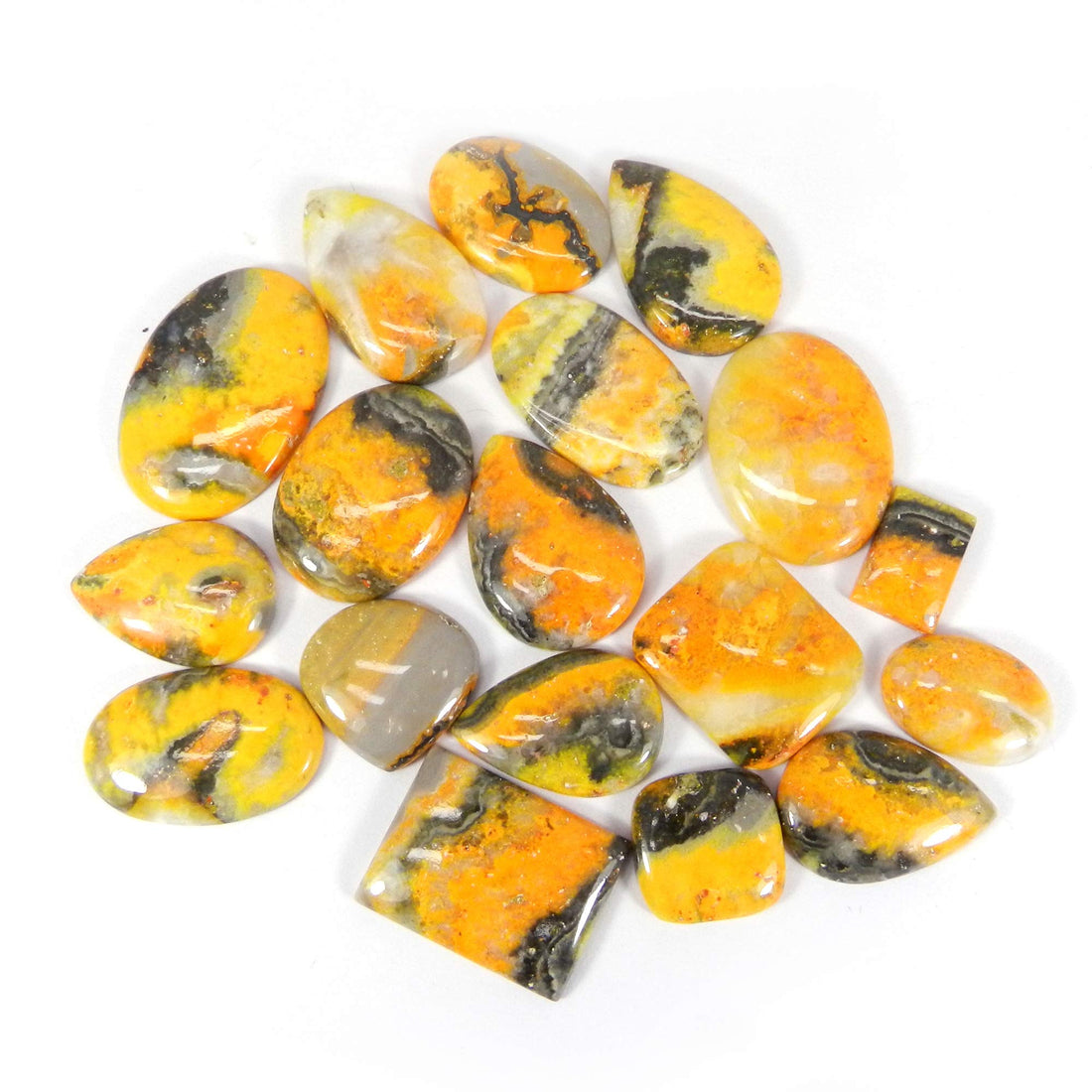 Bumblebee Jasper Freeform Cabochon Wholesale Lot test
