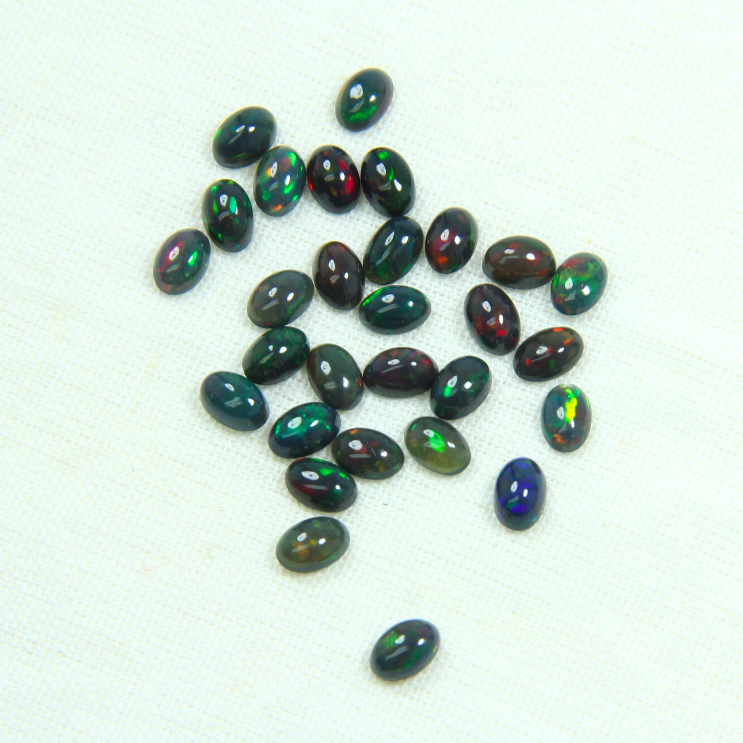 Black Opal 6x4 Oval Cabochon