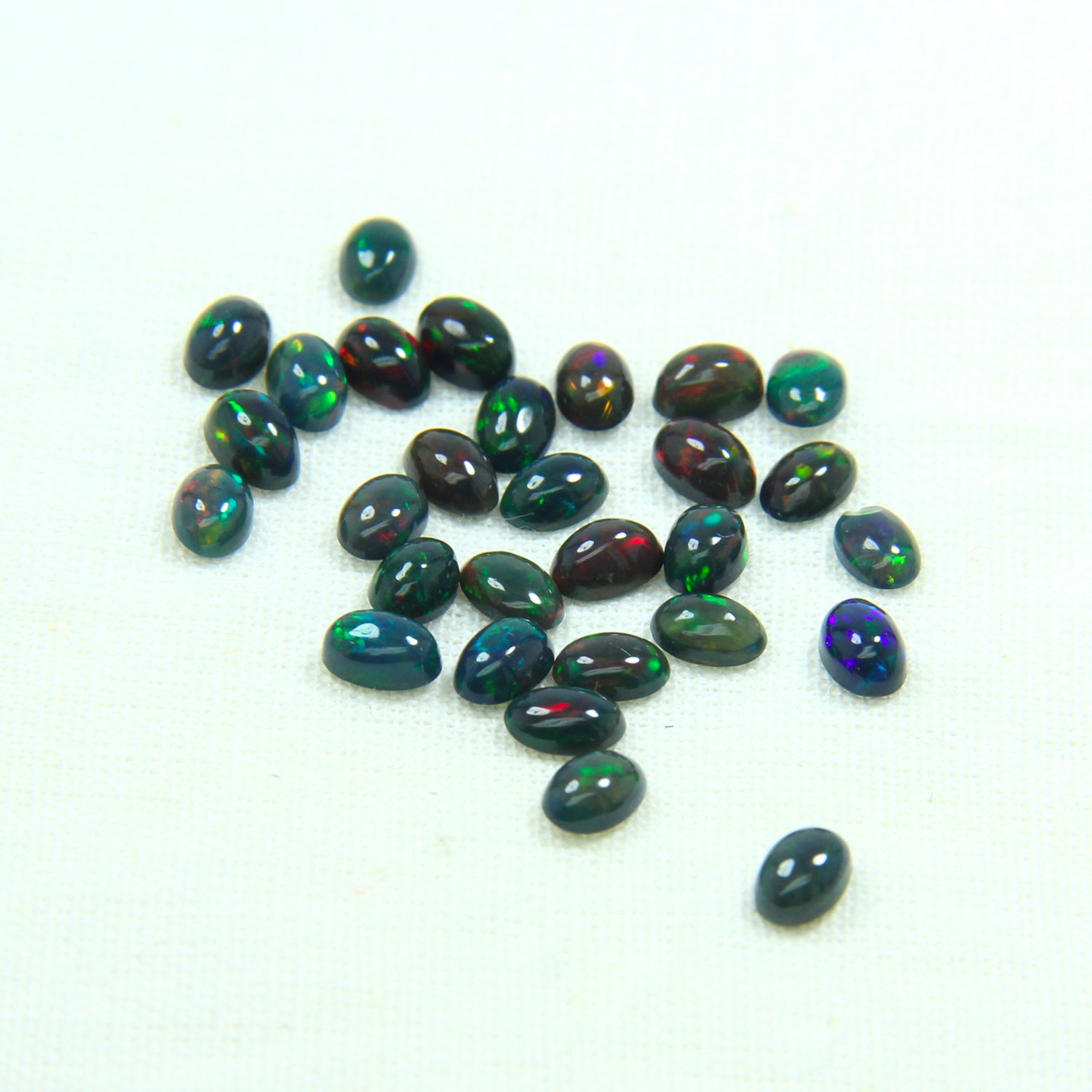 Black Opal 6x4 Oval Cabochon