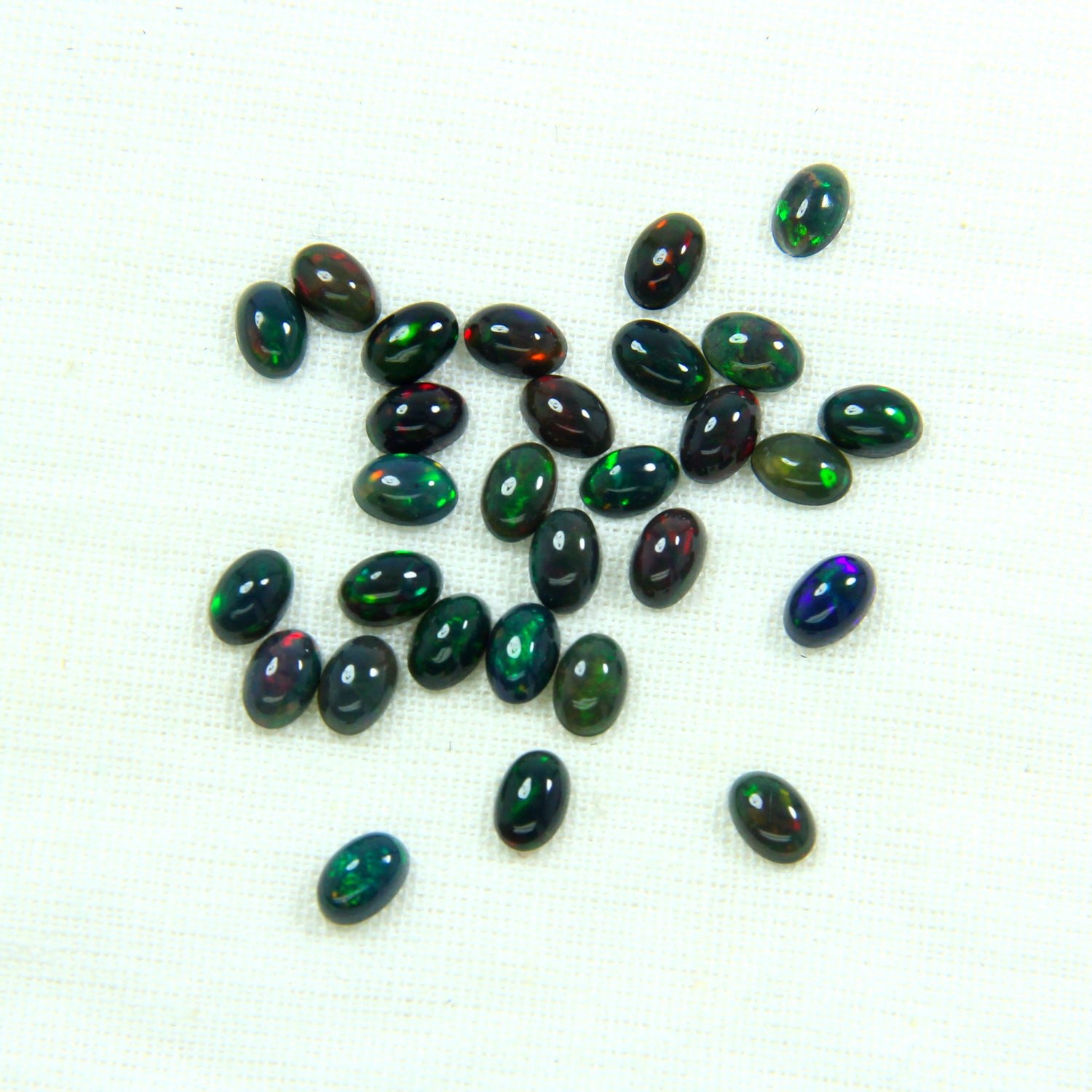 Black Opal 6x4 Oval Cabochon