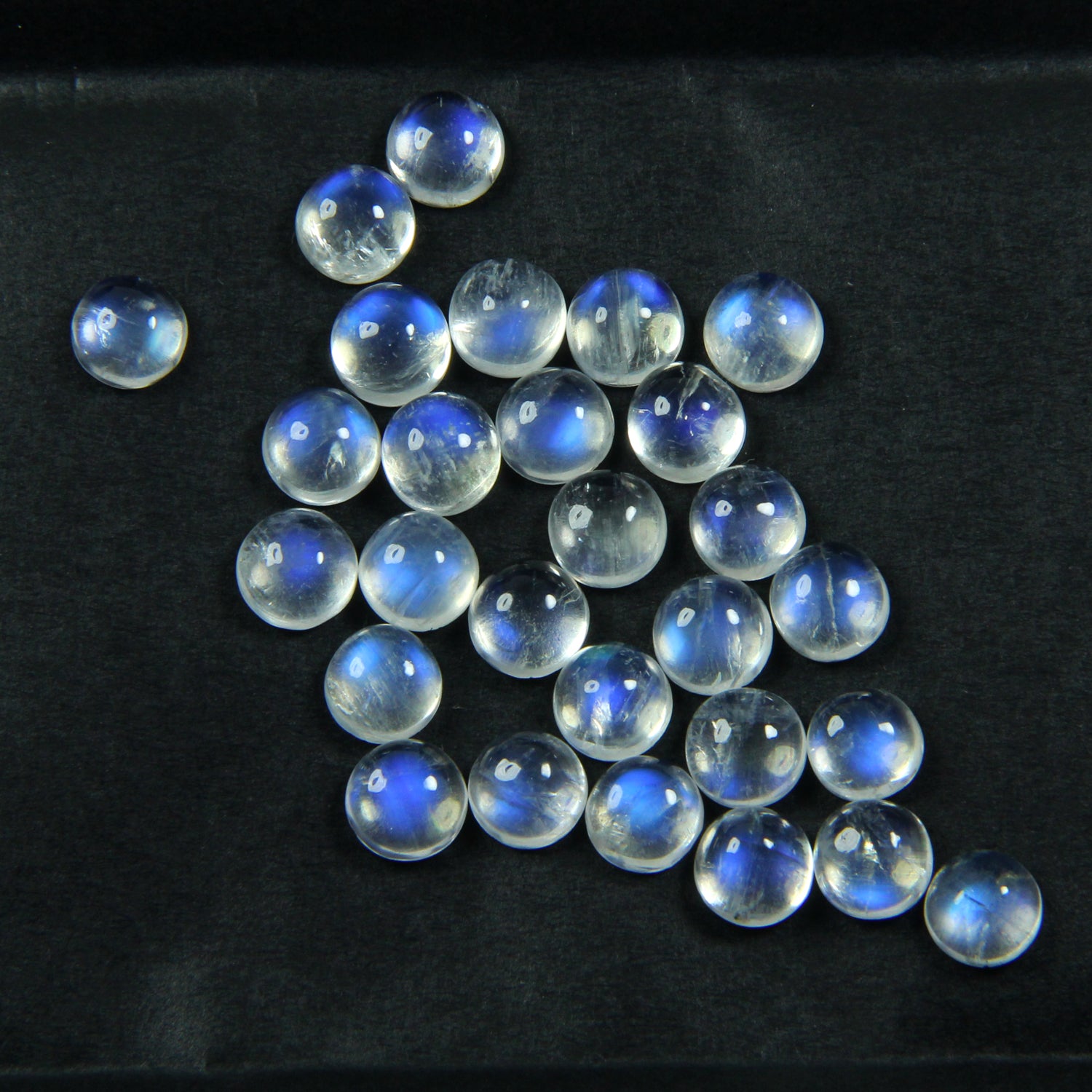 Rainbow moonstone Round cabochon