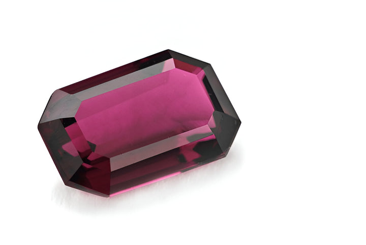 RUBY LIGHT TOURMALINE 4X6 OCTAGON NORMAL CUT